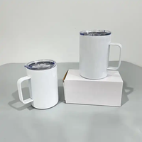 Usa Warehouse 12 oz 16oz tasses à sublimation vierges gobelet à café tasse de camp à sublimation vierge camping-car camping 12 oz sublimation vierge