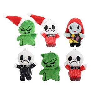 Portachiavi Personalizzato all'Ingrosso, Ciondolo Peluche Scheletro di <span class=keywords><strong>Nightmare</strong></span> Before Christmas, Portachiavi in Peluche per Halloween - Product Image 1