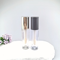 Conteneur de rouge à lèvres transparent de haute qualité avec logo personnalisé, nouveau, coloré, avec bouchon à vis, tube de gloss à lèvres, flacon de 4,6 ml