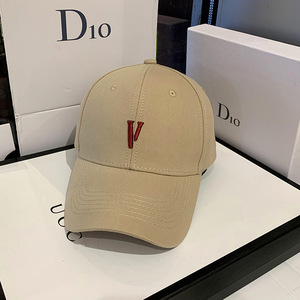 D10 หมวกเบสบอลผ้าฝ้ายหมวกบังแดดสำหรับทั้งชายและหญิงสีขาวสีดำสีชมพูสีกากี - Product Image 4