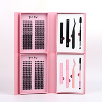 Nouvelles Franges de Cils Individuelles en Gros, Extension de Cils Professionnelle, Cils en Grappes Segmentées Prédécoupées, Kit DIY d'Extension de Cils