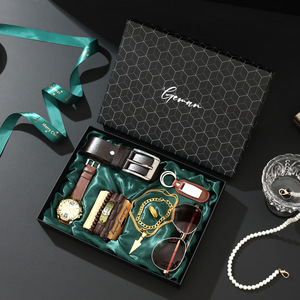 Set de Regalo para Novio con Reloj, Correa, Gafas de Sol, Joyería, Pulsera, Regalo Premium, Accesorios de Lujo para Hombre - Product Image 2