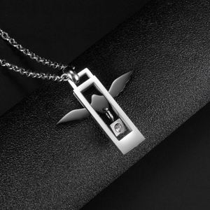 High Quality Men Jewelry Stainless Steel Angel Wing <b>Couple</b> Pendent <b>Necklace</b> for <b>Couple</b> Lover Eternal Titanium <b>Necklace</b> - Product Image 3
