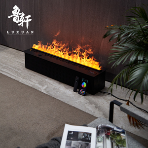 Suministro del fabricante Chimenea 3D Caja de aire silenciosa Chimenea eléctrica Ajuste del tamaño de la llama Chimenea de nebulización con control remoto - Product Image 3