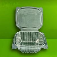 Boîtes d'emballage à rabat transparentes en plastique jetables de 200oz pour fruits, plats à emporter