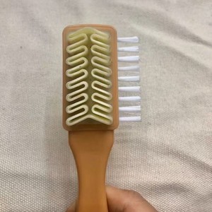 Three Hui Shoe <b>Brush</b> 2 Pcs Nylon Bristles Plastic Handle For <b>Suede</b> Leather Cleaning - Product Image 4