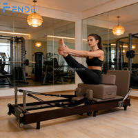Lit de Pilates pliable ergonomique avec ressorts réglables pour l'entraînement à domicile et en studio
