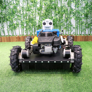 All Terrain Gasoline Smart Self-Propelled 4WD <b>Remote</b> <b>Control</b> Wheel Type Grass Lawn Mower - Product Image 6