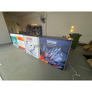 Nuevo diseño personalizado Durable aluminio SEG pantalla LED retroiluminada pared tensión tela exposición stand Expo 10x20 pies Trade Show Boot - Product Image 4