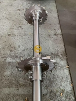Agitateur industriel à entrée supérieure pour réservoirs de mélange en acier inoxydable pour l'industrie alimentaire / chimique