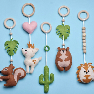 Новый продукт, деревянная рама для фитнеса, лесные животные, детские игрушки для занятий спортом, набор - Product Image 3