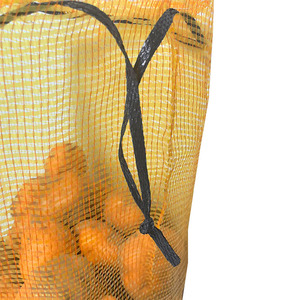 China 15kg 25kg Bolsas de red de malla de PE personalizadas con cordón reciclable de impresión offset para embalaje de verduras y frutas - Product Image 4