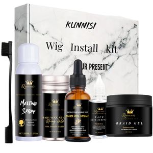 Kit professionnel de retrait de perruque le plus vendu sous sa propre marque avec mousse, dentelle et dissolvant de colle, support pour perruque, <span class=keywords><strong>spray</strong></span> de teinte pour dentelle - Product Image 5