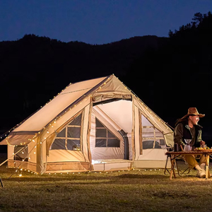 Lit de camping familial WINSUN pour les voyages en plein air, tente de style luxueux en Oxford, tente gonflable à air - Product Image 3
