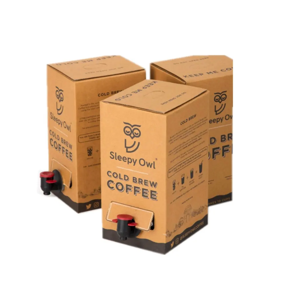 Zilver Rode Wijn Koffie Water Vloeibare Producten Quad Seal Aluminiumfolie Plastic Bag In Box Voor Drank