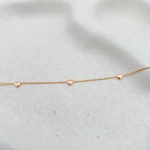 Collar de corazón Mila de cadena de eslabones de acero inoxidable chapado en oro <span class=keywords><strong>Premium</strong></span> para unisex - Product Image 4