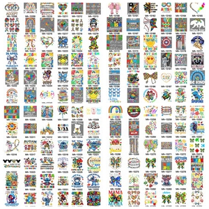 Oltre <span class=keywords><strong>200</strong></span> Adesivi Pronti per la Stampa a Tema Consapevolezza sull'Autismo, Maglietta Blu da Indossare a Maggio, Trasferimento DTF, Regalo per Mamma che Ama la Famiglia Autistica - Product Image 4