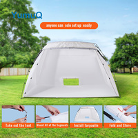 YumuQ Outils de peinture corporelle Ventilateur de cabine de pulvérisation Fournit une tente de séchage en rack pour intérieur/extérieur 120 "X 84" X 72 ".