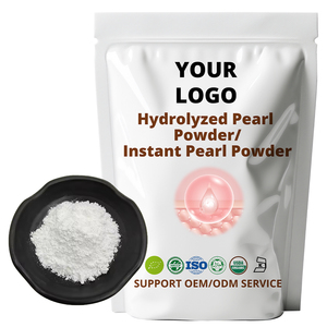 Poudre de perle hydrolysée 100 % soluble dans l'<span class=keywords><strong>eau</strong></span>, qualité cosmétique, poudre de perle instantanée pour le blanchiment de la peau, support OEM ODM personnalisé - Product Image 1