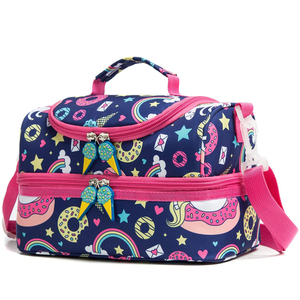 Fourre-tout en Polyester 600D imprimé de personnage de dessin animé personnalisé, sacs à Lunch isolés pour enfants - Product Image 6