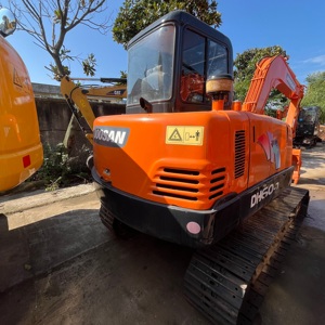 Excavadora Pequeña DOOSAN DH60-7, Excavadora de Cadenas Usada, Precio Bajo, Envío Gratuito, Nuevo Modelo Hidráulico Agrícola - Product Image 1