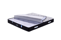 Matelas hybride en mousse de latex haute densité pour chambre à coucher, avec gel rafraîchissant et ressorts ensachés, livré en boîte