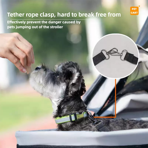 2025 नए मल्टीफंक्शन पालतू स्टूलर के लिए थोक ऑक्सीफोर्ड पोर्टेबल बिल्ली पालतू कुत्ते स्टलर के लिए स्टलर - Product Image 4