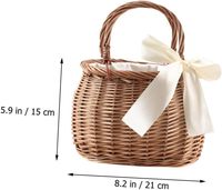 2024 YULIN JIAFU rotin tissé panier de rangement de fruits saule pique-nique Bolga panier de fleurs pour l'organisation du garde-manger
