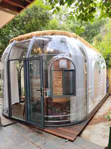 Оптовая продажа: Уличный прозрачный геодезический купольный шатер-пузырь для глэмпинга, быстросборный, из поликарбоната, съемный - Product Image 1