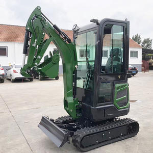 משלוח חינם מחפר מיני 1.8 טון לחקלאות ביתית דיזל מחפר קטן לכל שטח זחל הידראולי מיני מחפר - Product Image 3