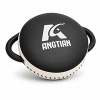 Cible de frappe ronde en cuir microfibre pour entraînement d'impact MMA, Kickboxing, Arts Martiaux