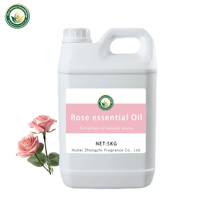 Huile Essentielle de Rose 100% Naturelle à Base d'Extraits Végétaux, Parfum Riche et Doux, Aromathérapie, Tonique Facial, Soutien Hubei Chine Vente en Gros
