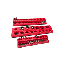 Coffret de rangement de prises magnétiques, ensemble de 6 pièces rouge bleu, garde votre boîte à outils en forme de taille Standard