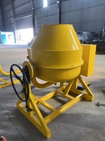 Mini mélangeur rapide de béton de casserole de remorquage malaxeur de ciment moteur de pompe de construction PLC 500l mélangeur de béton de moteur diesel d'essence