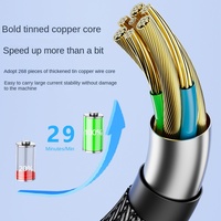 Câble de synchronisation de données de chargement de téléphone 4 en 1 durable 1.2M Nylon tressé Chargeur mobile Usb a à Type C 8 Pin Micro Fast Charger Cable