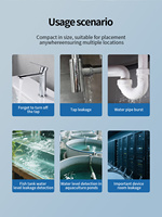 Détecteur de fuite d'eau, équipement de détection de fuite d'eau, détecteur de fuite DN25, vannes de sécurité, robinet d'eau intelligent et 6 capteurs de fuite de 6 m