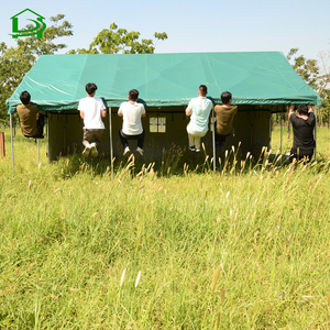 Ngoài Trời Tạm Thời Màu Xanh Lá Cây Vải Khẩn Cấp Lều Nhà 4 Mùa Mùa Đông Người Tị nạn Cứu Trợ Thảm Họa Lều Nhiệm Vụ Nặng Nề Cho Cháy Thảm Họa - Product Image 4