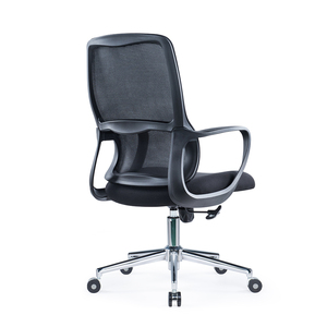 Estación de trabajo de alta calidad para sentarse cromado, estación de trabajo de malla con respaldo medio, silla de oficina para ordenador de escritura - Product Image 4
