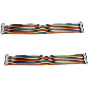 Fielect - 2 Cables Planos IDC Rainbow de 30 Pines, 30 cm, Paso de 2,54 mm, Conector FFC FPC - Product Image 6