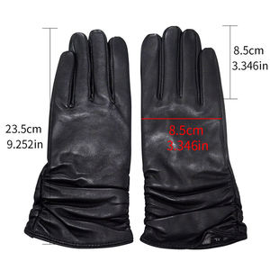 Guantes y Manoplas de Cuero Genuino Térmicos para Invierno, Disponibles en Stock, para Mujer u Hombre, Uso en Exteriores y Fiestas - Product Image 2