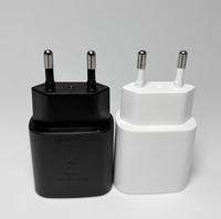 Chargeur mural à charge rapide 25W PD Type-C Adaptateur USB-C vers USB-C Câble Prise EU US UK pour Samsung Galaxy S26 S25 S24 Chargeur