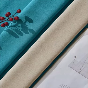Nhà Máy cung cấp 100% Polyester vải mềm backout rèm cửa cho phòng khách phòng ngủ - Product Image 4