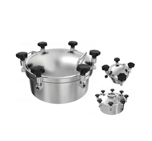 Couverture <span class=keywords><strong>de</strong></span> <span class=keywords><strong>trappe</strong></span> sanitaire manuelle en acier inoxydable SS304, réservoir à pression externe, <span class=keywords><strong>trappe</strong></span> ronde - Product Image 1