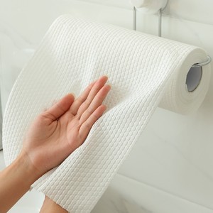 Lazy Rag Disposable Dish Cloth 50 Sheets Thickened Non Woven Kitchen Cleaning Towel White Rectangle - Product Image 3