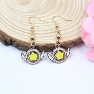 Dibujos animados moda 12 diseño Anime periférico tarjeta <span class=keywords><strong>Captor</strong></span> <span class=keywords><strong>Sakura</strong></span> pendientes - Product Image 6