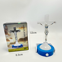 KOMI Croix lampe icône LED veilleuse Eucharistie lumière décoration de la maison