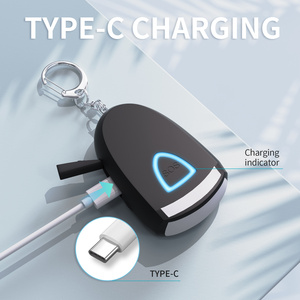 <span class=keywords><strong>Safesound</strong></span> Rechargeable 130dB <span class=keywords><strong>Alarme</strong></span> personnelle Porte-clés Autodéfense Anti-attaque et viol <span class=keywords><strong>Alarme</strong></span> de sécurité SOS d'urgence - Product Image 2