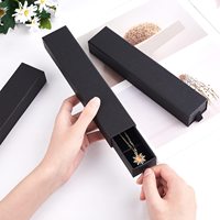 Eco-Friendly Custom Designed 2Mm Thick Rigid Drawer Sliding Watch Gift Box Sponge Lined Paperboard Embossing Matt Lamination