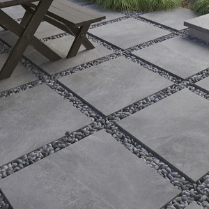 Hilite ekstra güçlü <span class=keywords><strong>Driveway</strong></span> büyük kaldırım otopark parke 600*600*20mm rustik fayans açık bahçe için gri beton - Product Image 2