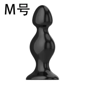 6 Größen Schwarz TPE Anal Toys Riesiger Prostata-Massage gerät Anal Plug für Frauen und Männer Anal
